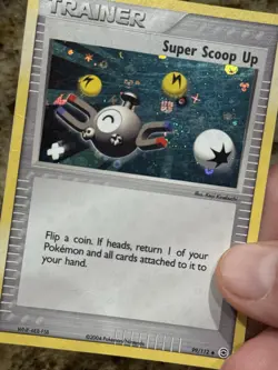 Pokemon - Super Scoop Up FireRed & LeafGreen 99/112 Reverse Holo w/ Swirl - HP - Image 4