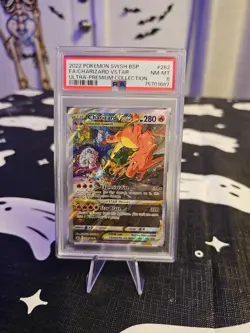 2022 Pokemon Swsh BSP FA /CHARIZARD VSTAR ULTRA -PREMIUM COLLECTION PSA 8 - Image 1
