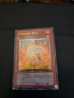Yugioh Volcanic Shell FOTB-EN009 Ultimate Rare 1st Ed LP - Image 1