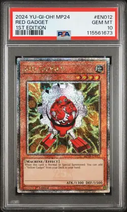 2024 Yu-Gi-Oh Red Gadget MP24-EN012 Quarter Century Secret PSA 10 (Aug 25) - Image 1