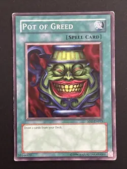 Pot of Greed SD1-EN015 Structure Deck: Dragon's Roar Unlimited Common LP - Image 1