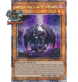 Yugioh! Nebulus, Dragon Ruler of Mishaps ALIN-EN019 Quarter Century Secret Rare - Image 1