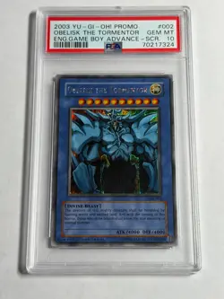 PSA 10 Obelisk the Tormentor GBI-002 Secret Rare Promo *7324 Yugioh - Image 1