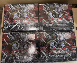 LOT OF 4 Yugioh Supreme Darkness Booster Box 1st Edition Factory Sealed (A) - Image 1