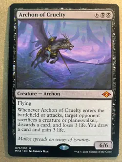 MTG 1x Archon of Cruelty # 75 Modern Horizons 2 Magic the Gathering Card x1 NM - Image 1