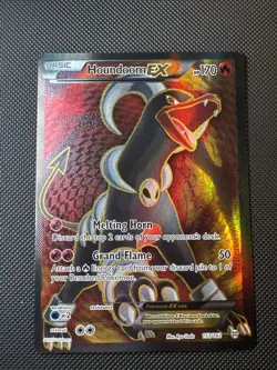 🔥 Houndoom EX (Full Art) 153/162 Breakthrough Holo Rare Pokemon Card Lp/mp 🔥 - Image 3