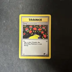 SLEEP! - 79/82 - Team Rocket Set - Trainer Card - Pokemon 2000 D21 - Image 1