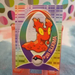 Vintage Slugma #218 Johto Topps Pokemon Sticker Chase Card 16 of 37 - Image 1