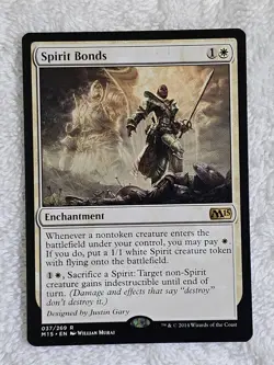 MTG Spirit Bonds #37 Magic 2015 (M15) Magic the Gathering Card Rare NM - Image 1