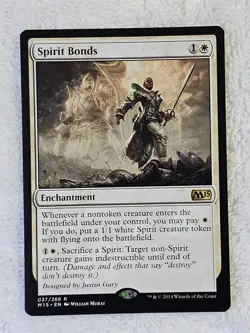 MTG Spirit Bonds #37 Magic 2015 (M15) Magic the Gathering Card Rare NM - Image 2