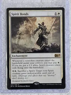 MTG Spirit Bonds #37 Magic 2015 (M15) Magic the Gathering Card Rare NM - Image 4