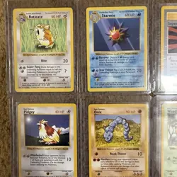 Pokemon Vintage TCG Cards Shadowless 1999 Base Set Lot (9) - Image 2