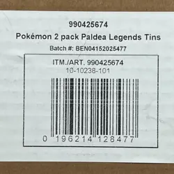 Pokemon 2 Pack Paldea Legends Tins Sealed Case Trading Card Game TCG CCG - Image 4