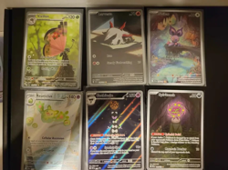 6 Assorted Scarlet Violet Illustration Rare Pokemon Cards. All NM - Image 1