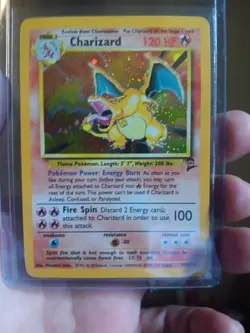 Pokemon TCG Charizard Base Set Holo Unlimited Rare Card 4/102 1995 - Image 1