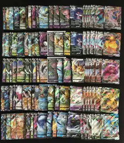 100 Lot Pokemon TCG Chinese Card RR RRR VMAX Gengar Umbreon Mew A39 SQ - Image 1
