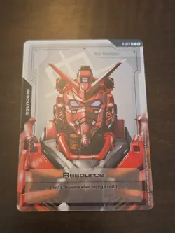 Gundam TCG Card Game Dual Impact Resource GD02 R-013 Red Gundam - Image 1