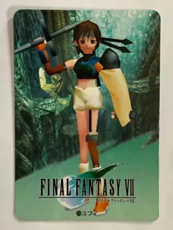 Yuffie Kisaragi FINAL FANTASY VII FF7 SQUARE japanese 1997 card Bandai F/S 29 - Image 1