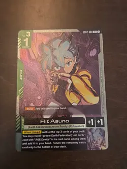 Gundam TCG Card Game Dual Impact Foil Rare GD02 R-088 Flit Asuno Pilot NM - Image 1