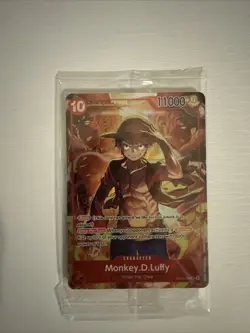 Sealed Promo One Piece CARD Treasure Booster Monkey.D.Luffy ST10-006 SR - Image 1