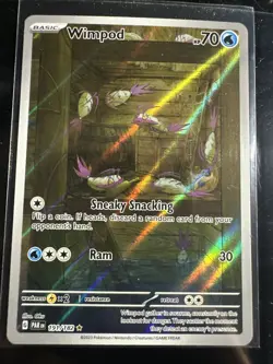 Pokemon TCG Wimpod Holo Card 191/182 Sv04: Paradox Rift - Image 1