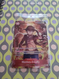 Monkey.D.Luffy ST10-006 SR Sealed Sealed Promo One Piece CARD Treasure Booster - Image 1