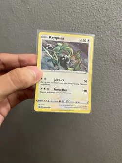 Pokemon TCG Rayquaza SWSH029 SWSH: Sword & Shield Promo Cards Cosmos Holo NM - Image 1