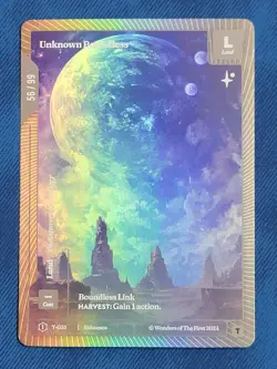Wonders Of The First Unknown Boundless OCM Orbital Color Match 56/99 Token Land - Image 1