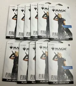 10 MTG BOOSTER PACKS FINAL FANTASY MAGIC THE GATHERING - Image 1