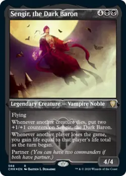 1 x Sengir, the Dark Baron - Foil Etched - Commander Legends - Light Play - MTG - Image 1