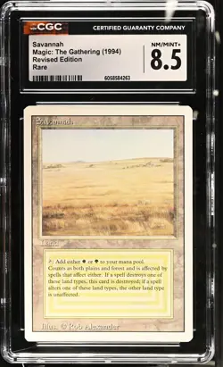 SAVANNAH Revised Rare Reserved List CGC 8.5 Vintage MTG [Nostalgium] - Image 1