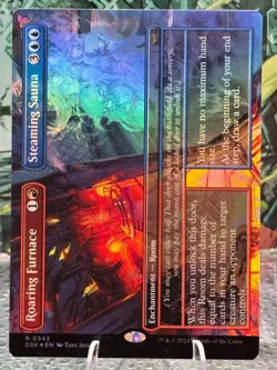 Roaring Furnace // Steaming Sauna Borderless Duskmourn: House of Horror Foil - Image 1