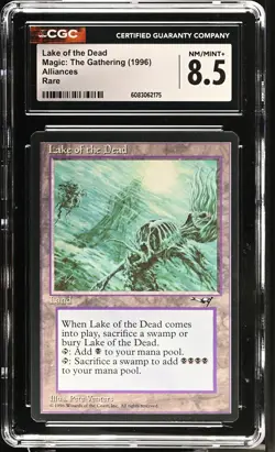 LAKE OF THE DEAD Alliances Rare Reserved List CGC 8.5 MTG [Nostalgium] - Image 1