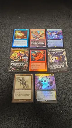 MTG ASSORTED PROMO LOT OF 8 NM FOIL EXTENDED ART BORDERLESS STORE CHAMPIONSHIP - Image 1
