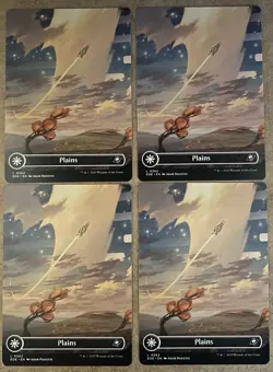x4 Plains 262 Borderless - Land Edge of Eternities EOE -NM MTG - Image 1
