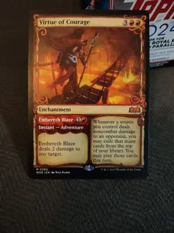 Virtue of Courage (Showcase) Wilds of Eldraine Regular - Image 1