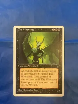 The Wretched x1 MTG Core Set 4th Edition Black Rare Creature LP - Image 1