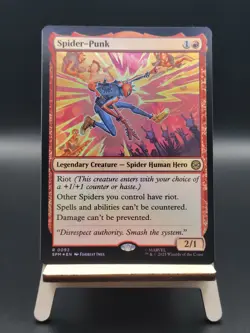 Spider-Punk (Foil) - #92 - Rare - Marvel's Spider-Man - SPM - Image 1