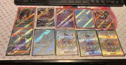 Pokemon Stellar Miracle Sv7 Japanese Lot of 10 Cards (4) SR, (6) AR - Image 1