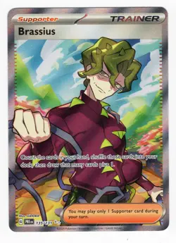 Brassius 135/131 Full Art Ultra Rare 2025 Pokemon Prismatic Evolutions NM - Image 1