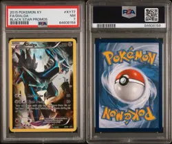 2015 POKEMON XY BLACK STAR PROMOS FULL ART/DIALGA XY77 PSA 7 - Image 2
