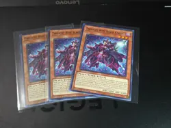 3x Yugioh Playset Twilight Rose Black Knight DOOD-EN005 Common 1st Ed Near Mint - Image 1