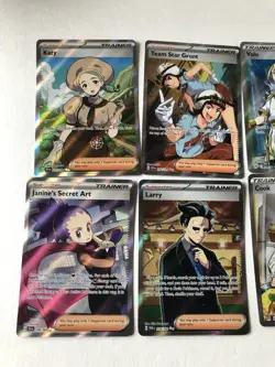 Lot of 8 Pokemon TCG Eng Modern Trainer Cards Fennel, Volo, Cook.. Near mint - Image 3