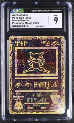 CGC 9 MINT Ancient Mew 2000 Movie Promo Reverse Holo Pokemon Card - Image 1