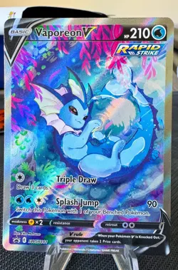 Vaporeon V SWSH181 SWSH: Sword & Shield Black Star Promo Cards Holo - NM - Image 1