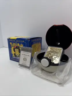 Pokemon Burger King 23k Gold Plated Pikachu Trading Card Sealed but open box - Image 2
