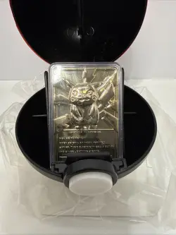 Pokemon Burger King 23k Gold Plated Pikachu Trading Card Sealed but open box - Image 5