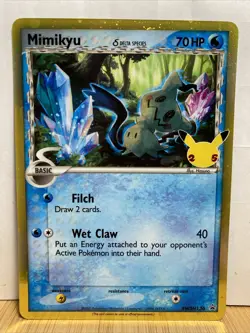Pokemon Celebrations Mimikyu Promo Card Rare SWSH136 - Image 1