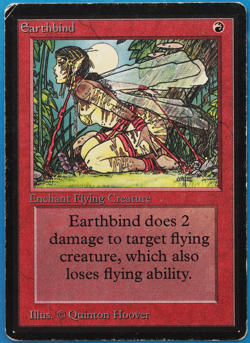 Earthbind Beta HP/DAMAGED Red Common MAGIC MTG CARD (ID# 506091) ABUGames - Image 1
