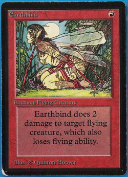Earthbind Beta HP/DAMAGED Red Common MAGIC MTG CARD (ID# 506090) ABUGames - Image 1